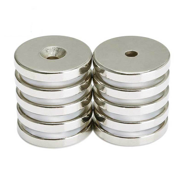 Nam châm viên 30x5 lỗ 5mm có lỗ bắt vít