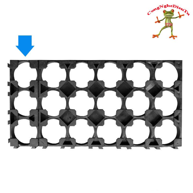 10 Khung Cố Định Pin 18650  3p  (1 khung có 3 ngăn)