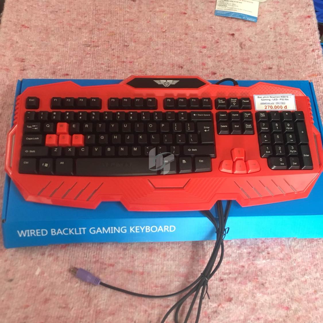 Bàn phím Newmen KB810  - Gaming - LED - PS2 Đỏ