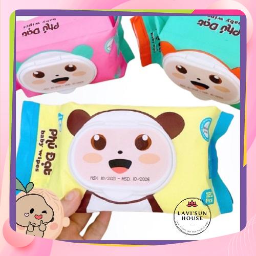 Khăn giấy ướt Phú Đạt  120 tờ không mùi cho bé
