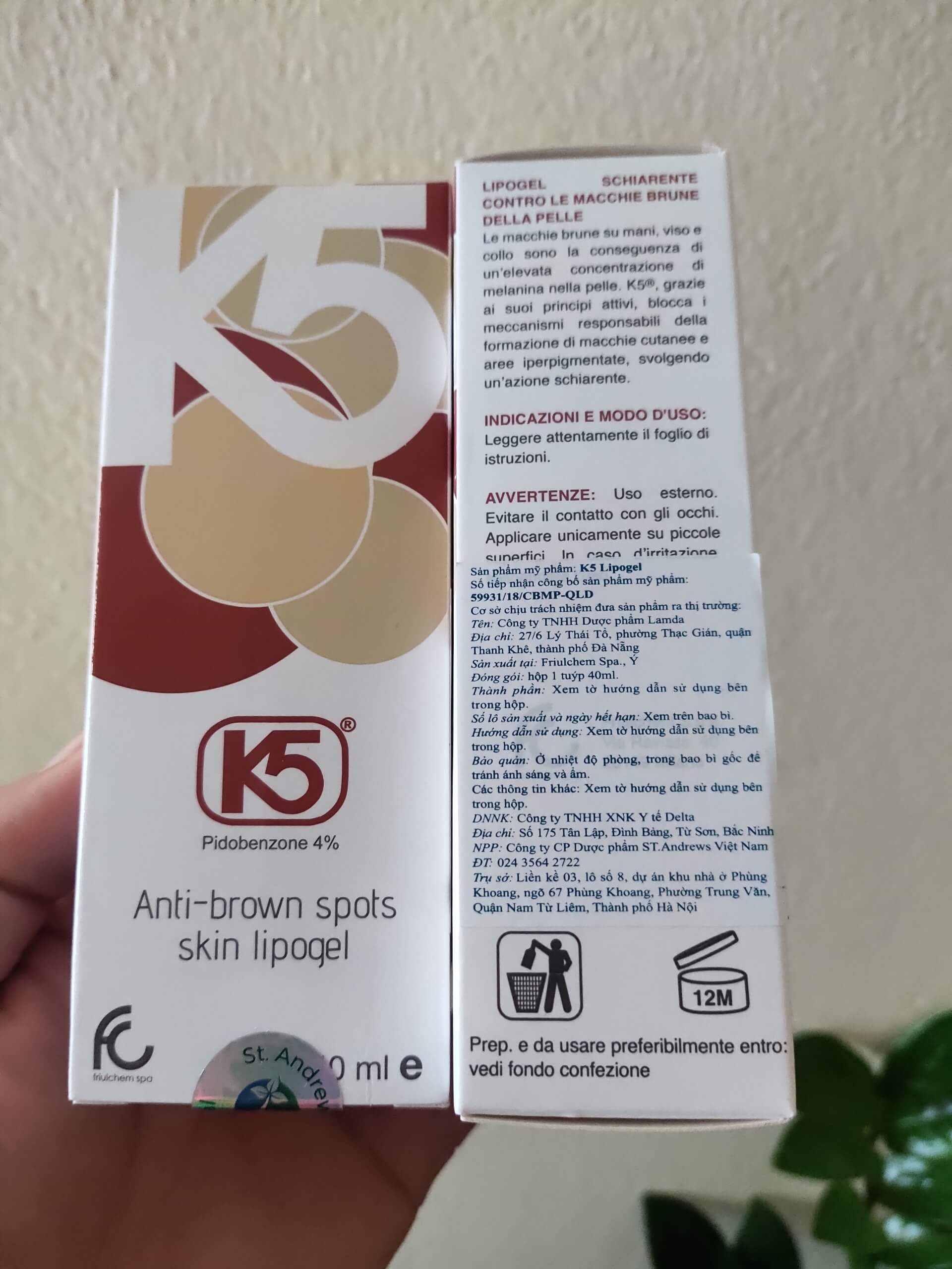 [HÀNG CÔNG TY] Kem K5 Lipogel Giảm Thâm Nám, Mờ Tàn Nhang