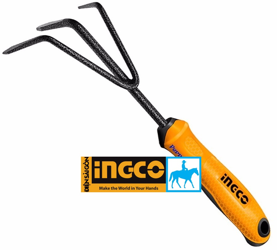 Cây cào đất xới đất làm vườn 300mm INGCO HGT979K