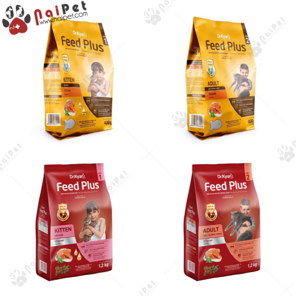Thức Ăn Hạt Cho Mèo Vị Cá Hồi Feed Plus Dr.kyan