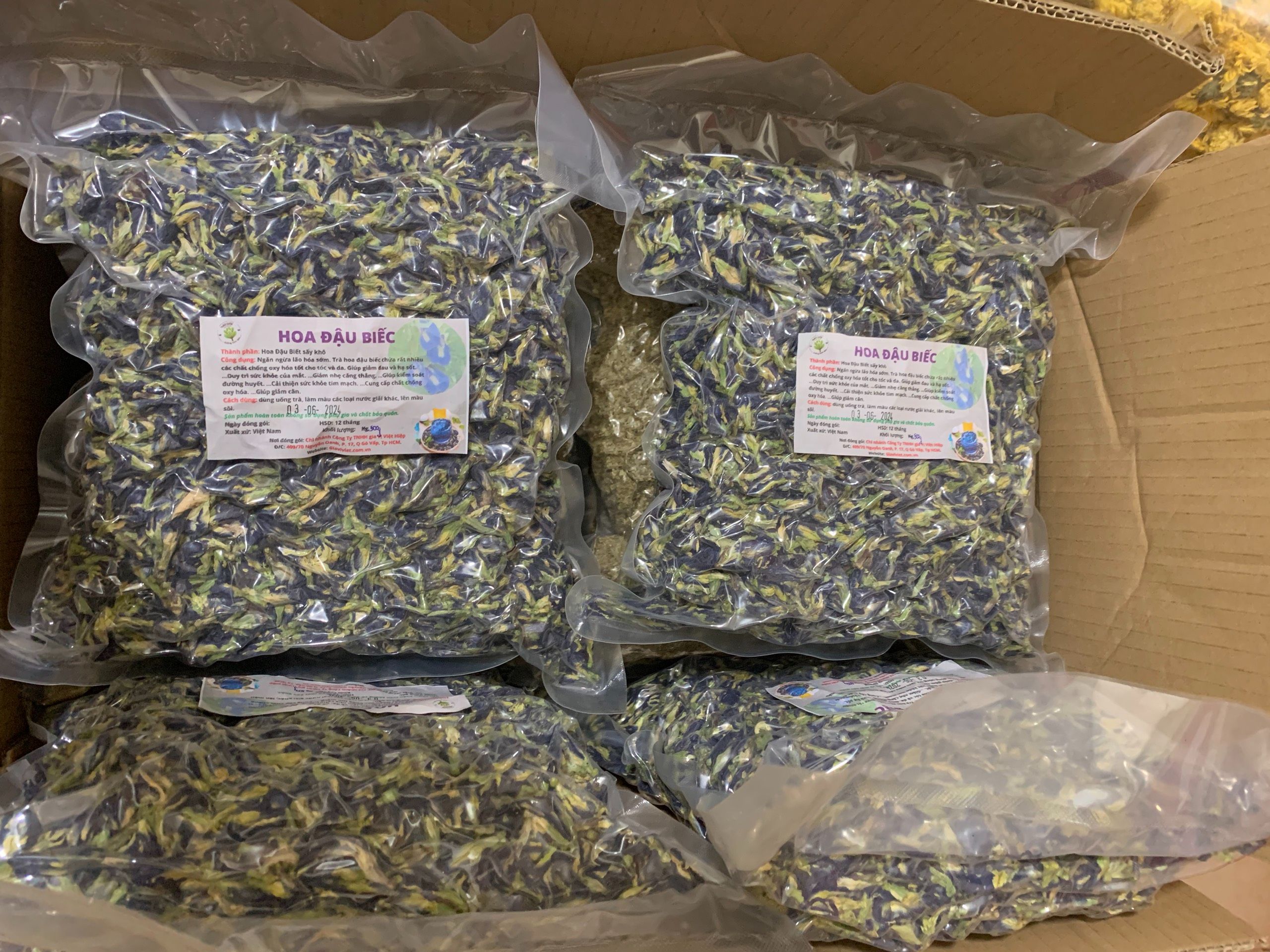 Hoa Đậu Biếc Sấy Khô(Dried Butterfly Pea Flowers) Việt Hiệp
