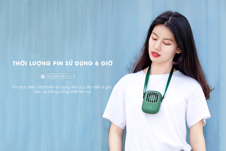 Quạt đeo cổ mini Remax F36