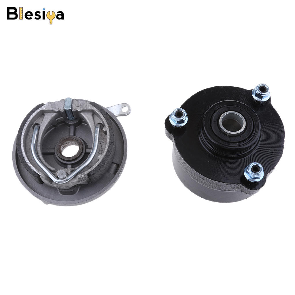 Blesiya vỏ phanh trống 3 đinh tán trục bánh xe + giày, xe địa hình atv 110cc 125cc