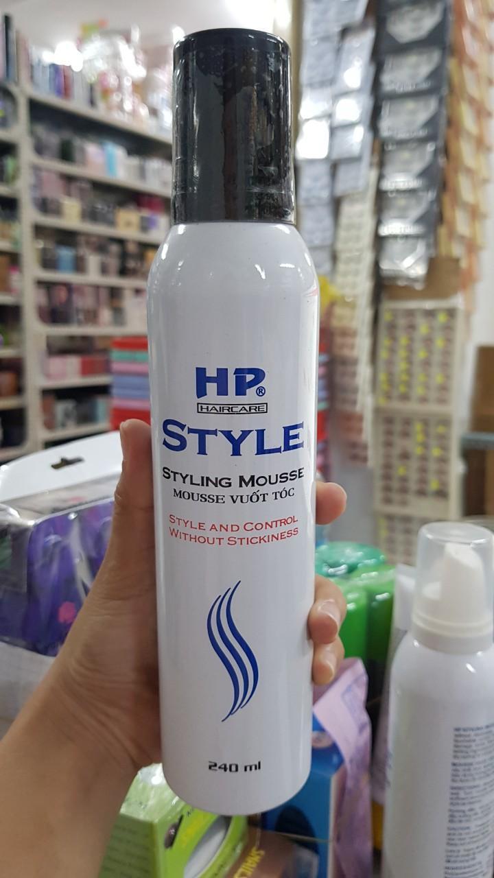 Mousse vuốt tóc HP style 240ml Xanh