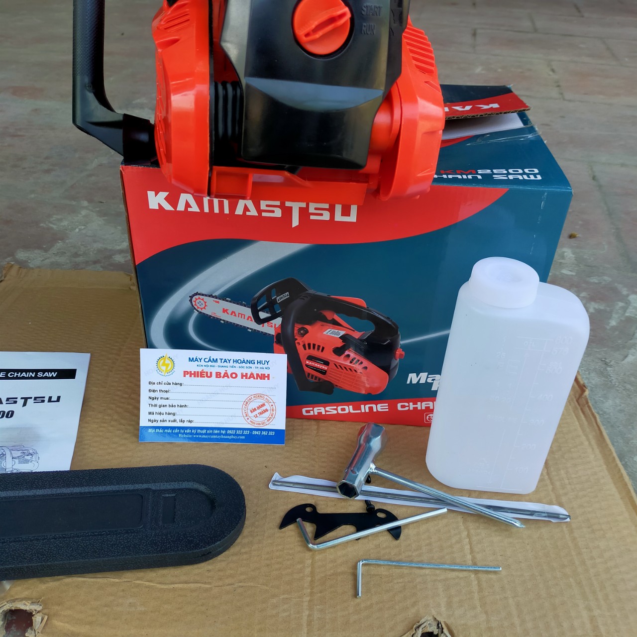 [Ảnh thật] MÁY CƯA XÍCH CHẠY XĂNG KM2500 JAPAN,CƯA MINI