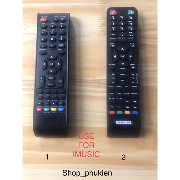 Remote điều khiển tivi IMUSIC