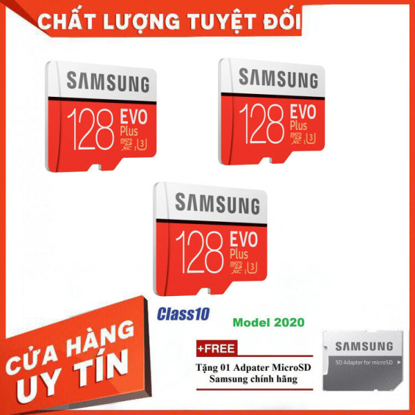 [Giá Tại Kho] Combo 3 Thẻ nhớ MicroSD Samsung EVO Plus 4K 128GB 100MB/s 256GB Box Anh 2020 - Hàng Chính Hãng