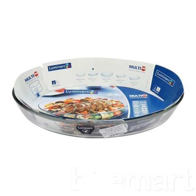 Khay nướng thủy tinh Luminarc oval 35*27- J1339