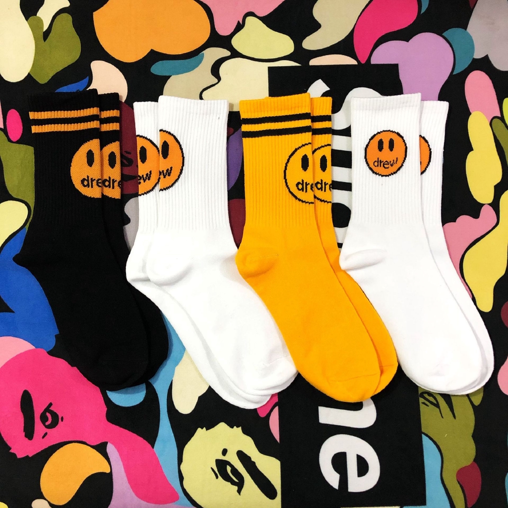 [HCM]Tất Vớ Cổ Cao Drew Hình Emotion