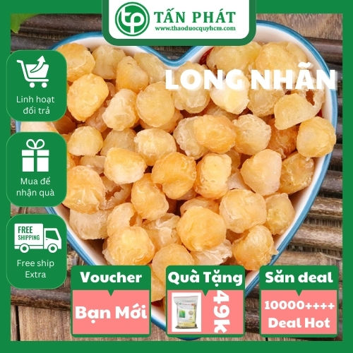 [Hàng mới về] Long nhãn sấy khô túi lớn 500gram - chuyên dùng để pha trà và nấu chè cực kỳ hiệu quả