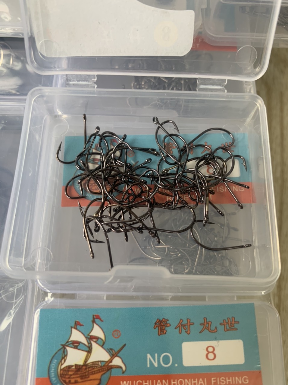 ( 2 Hộp )Lưỡi câu đơn XinMin siêu rẻ ,hộp từ 10 lưỡi đến 100 lưỡi