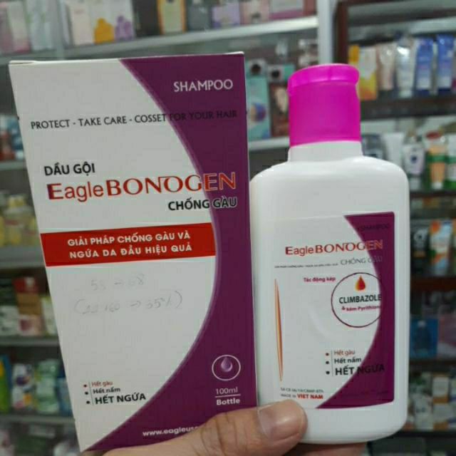 DẦU GỘI SẠCH GÀU & NẤM DA ĐẦU SIÊU HAY EAGLE BONOGEN 100ml!!