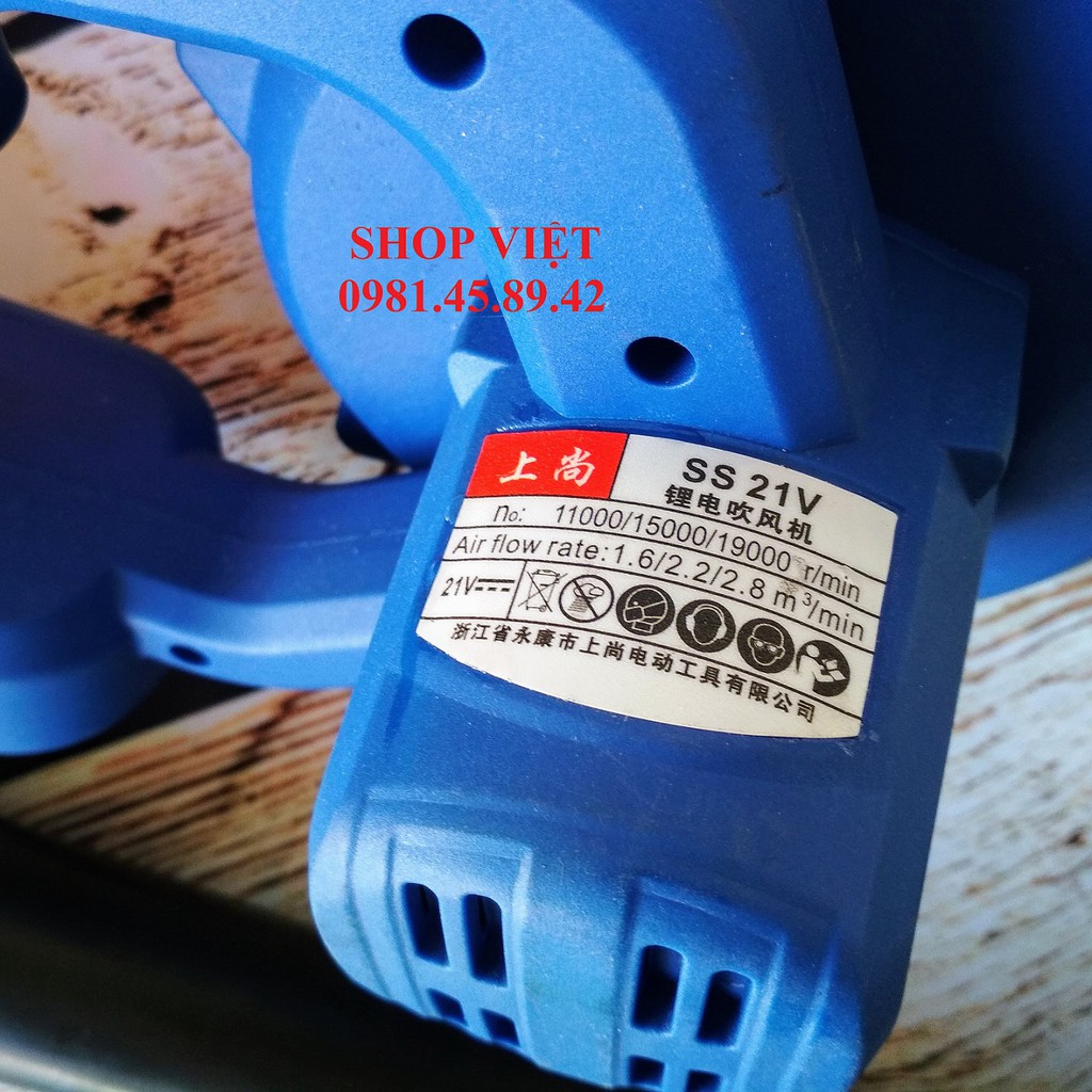 SV Máy thổi bụi dùng pin 18V - 21V (dùng chung pin Makita)