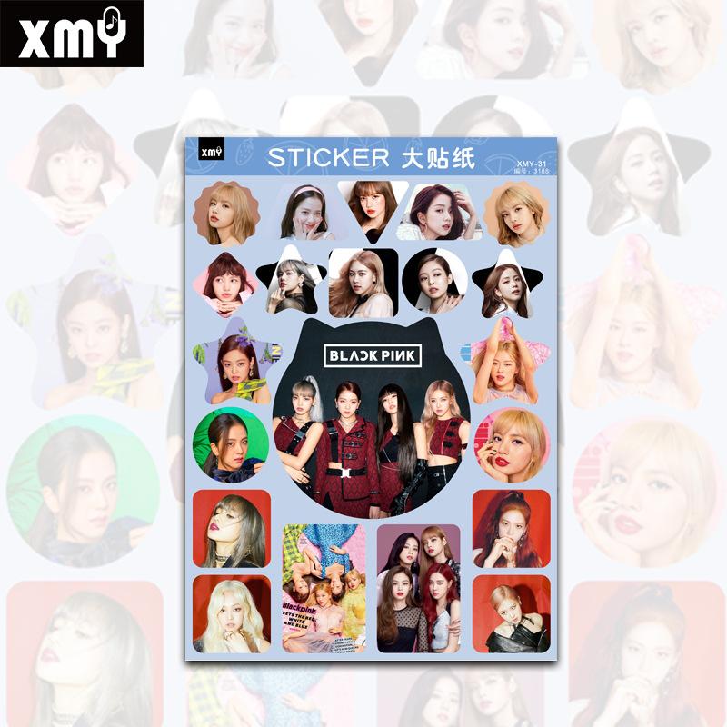 Set 12 hình dán Blackpink mẫu mới