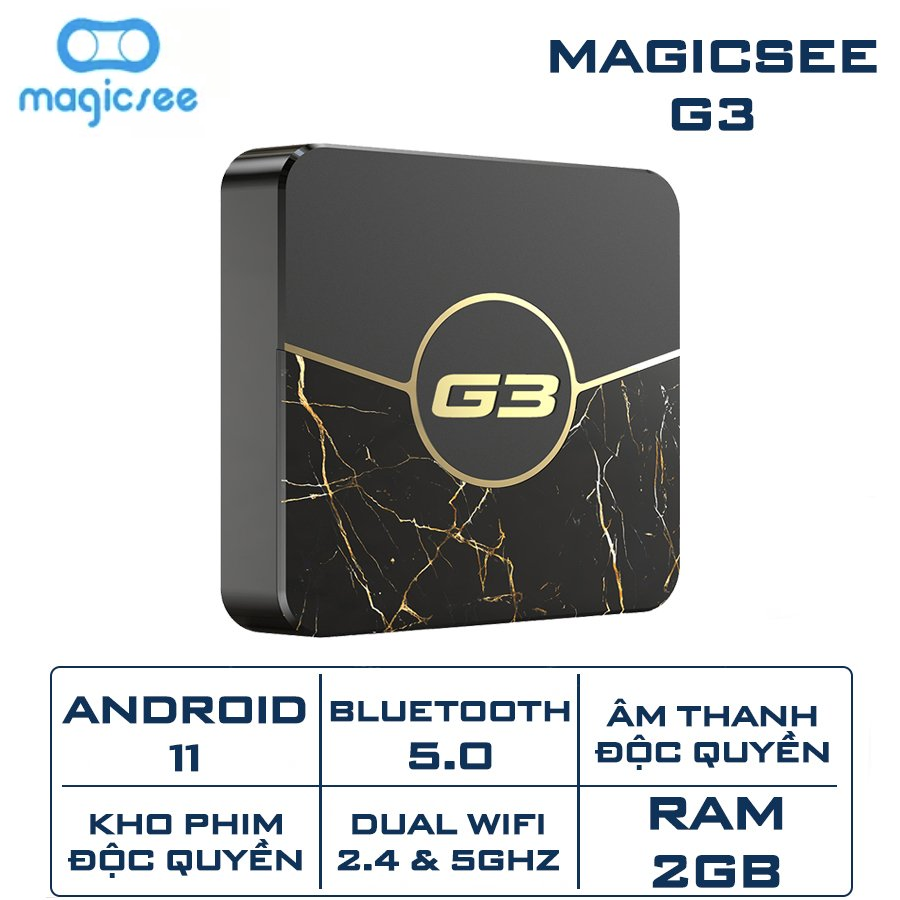 Android Tivi Box Magicsee N5 Pro - Ram 2GB, Rom 16GB, Amlogic S905W2 -  Android 11