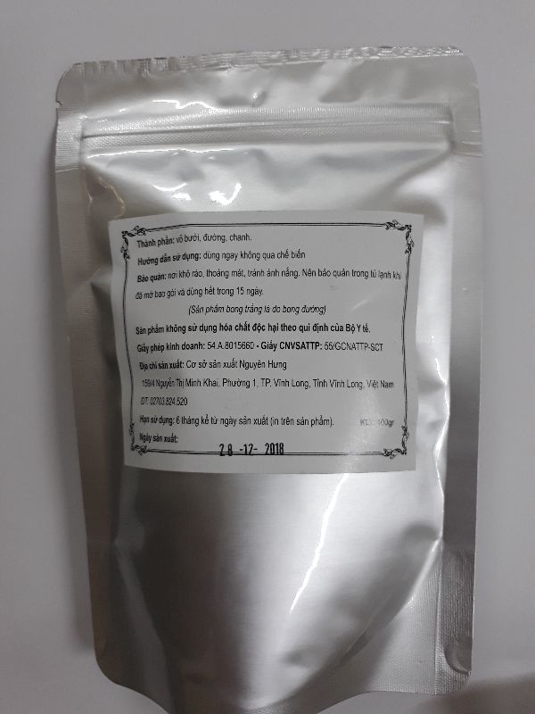 vỏ bưởi sấy chanh dây 100gr