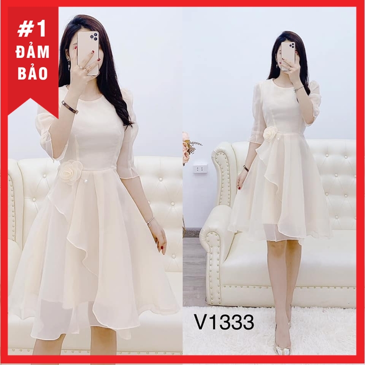 [HCM]ĐẦM VOAN LỤA TIỂU THƯ CAO CẤP ĐỦ SIZE 30 ĐẾN 72KG- V5