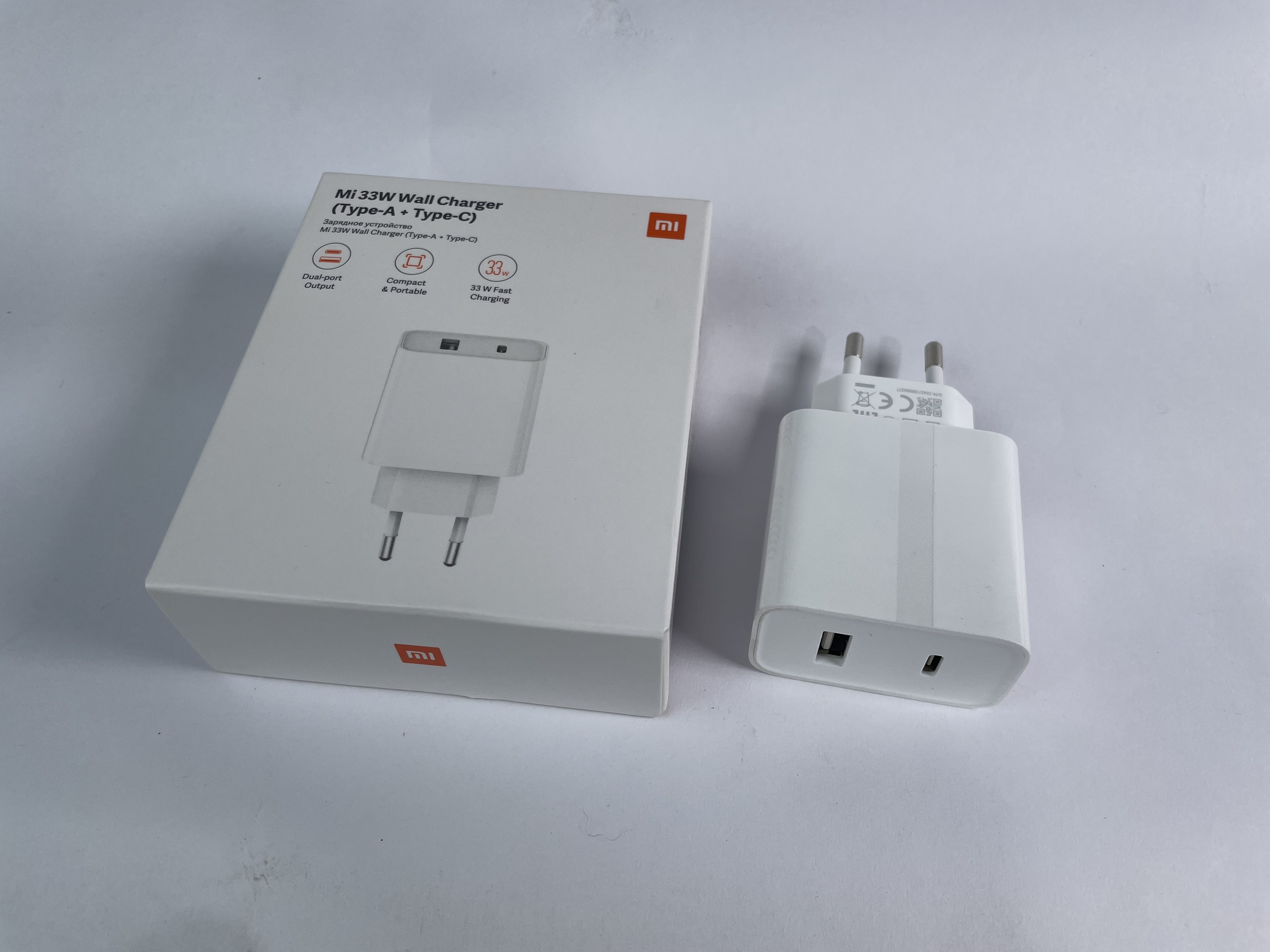 Củ sạc nhanh Xiaomi 33W có 2 cổng sạc - Chính hãng