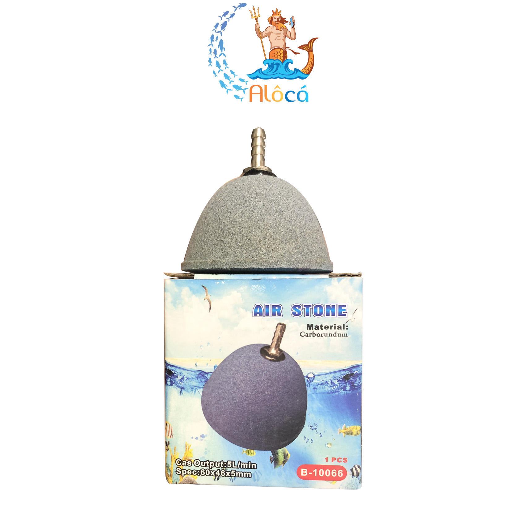 Quả sủi oxy hình nón phi 6 cm, 8 cm, 10 cm cho bể cá cảnh, hồ cá Koi.