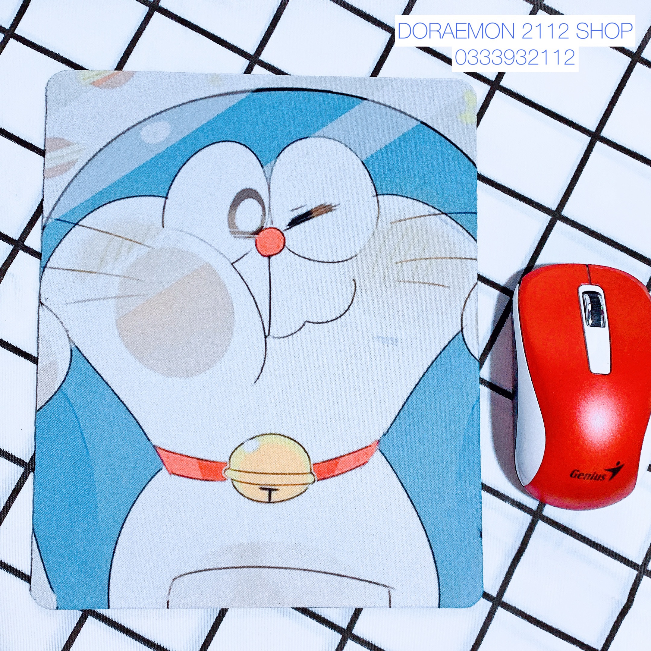Miếng lót chuột 5mm kích thước 20x24cm Doraemon