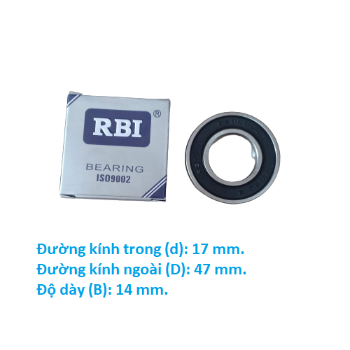 10 vòng bi 6303 RBI chất lượng cao