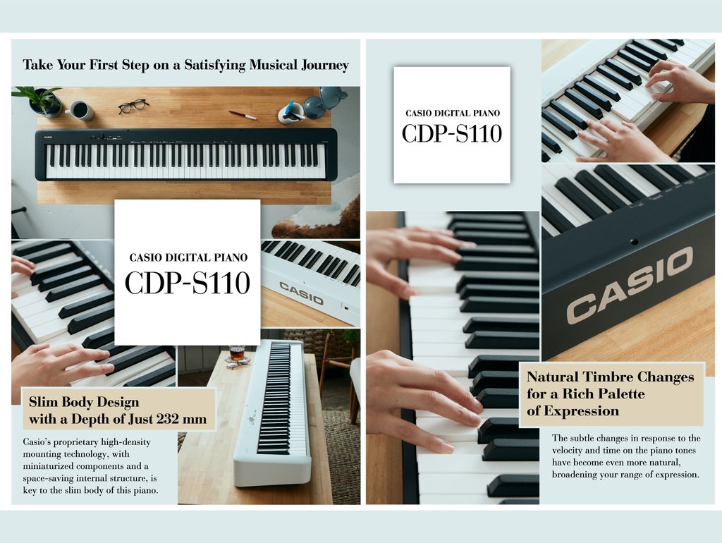 Chính hãng Đàn Piano Điện Tử 88 Phím Casio CDPS110 - Casio Digital Piano CDP-S110 ( Phiên Bản Thay Thế CDPS100 ) - Thăng Long Music