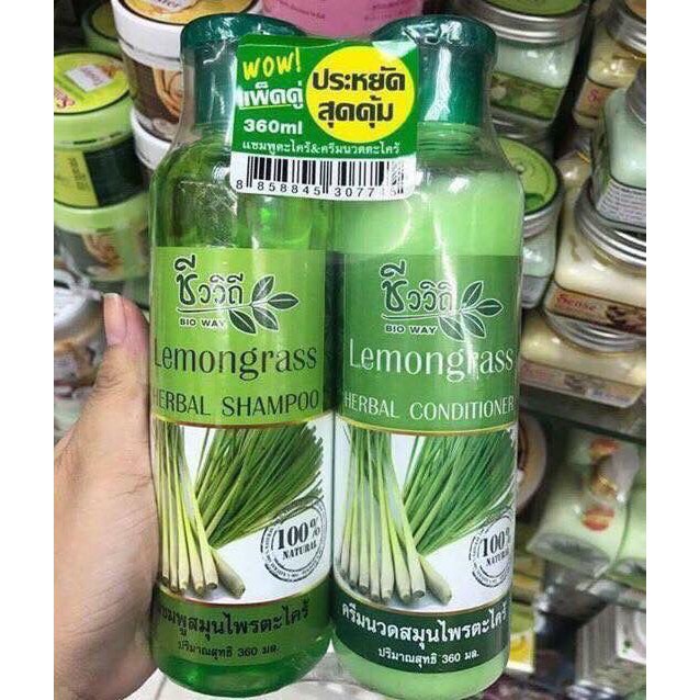 [HCM]COMBO CẶP GỘI + XẢ TINH CHẤT [SẢ CHANH] 360ML THÁI LAN