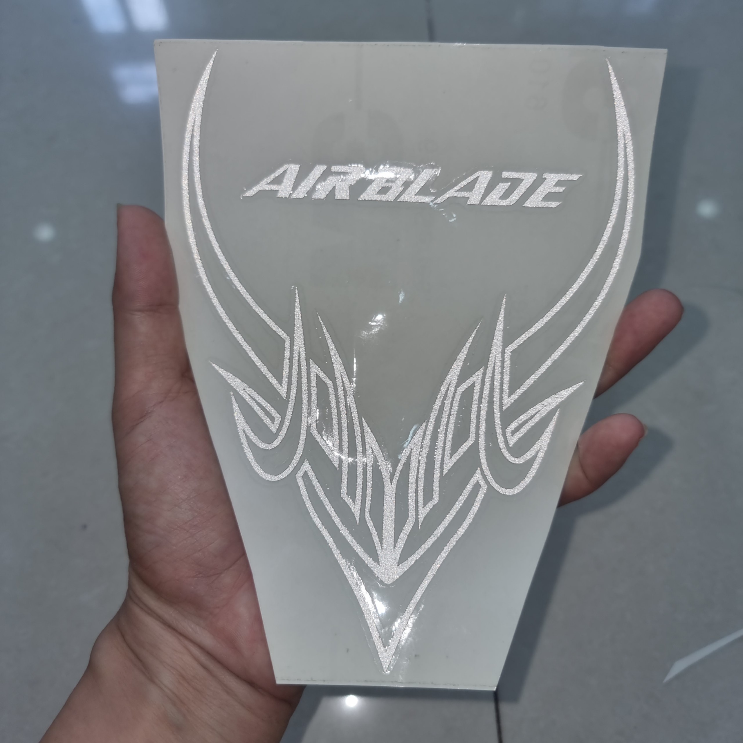 Tem dán vè trước xe air blade ab honda phản quang