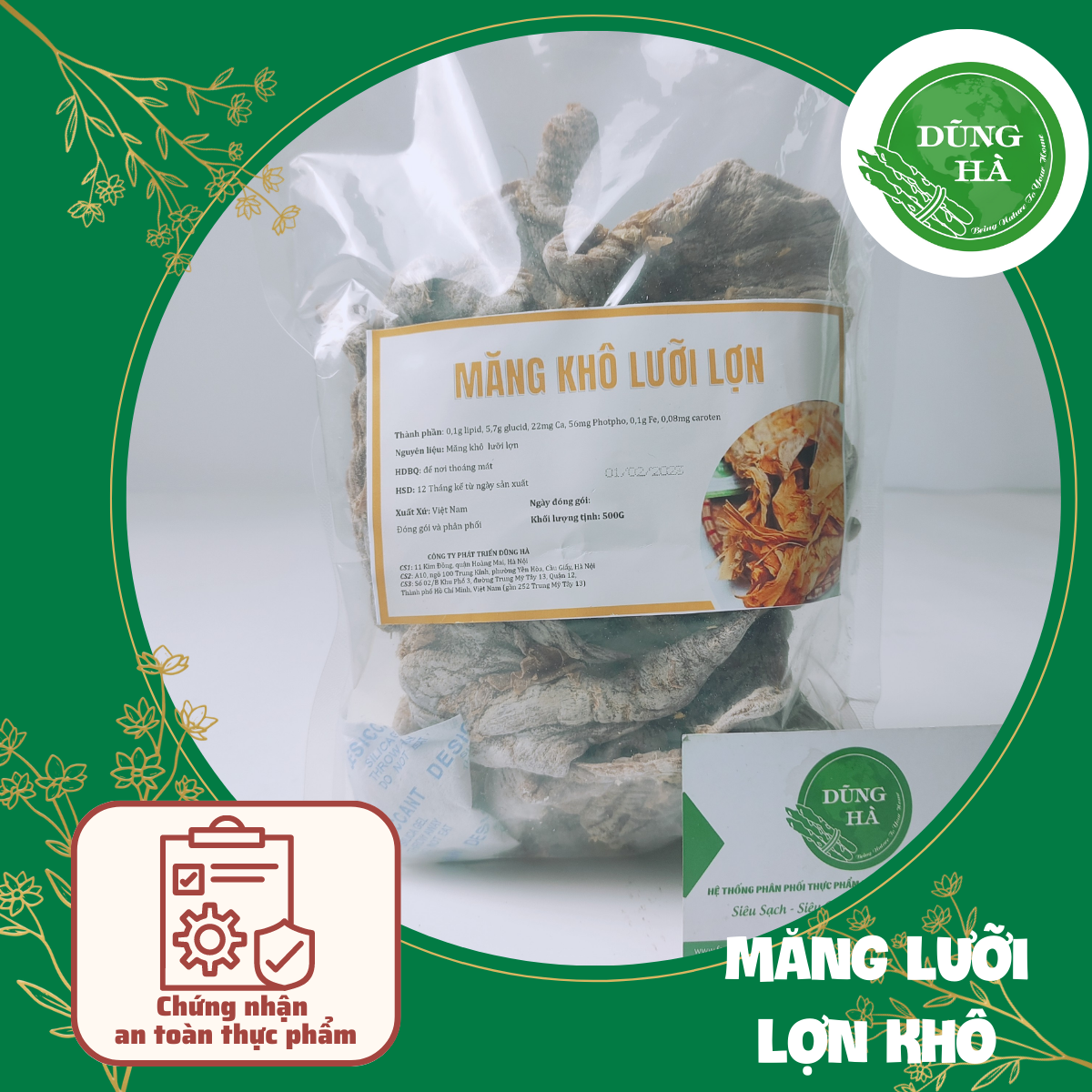 Măng Lưỡi Lợn Khô , Thơm , Ngon