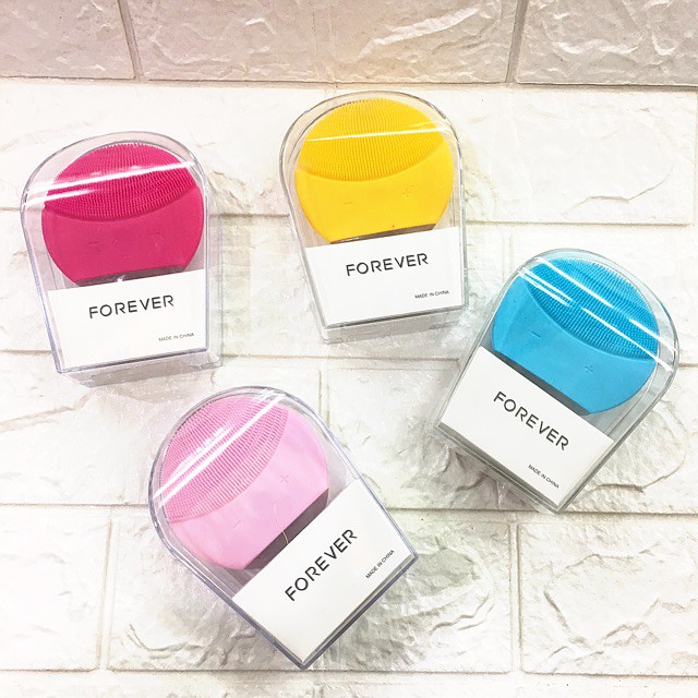 Máy rửa mặt Forever lina mini Forever Luna mini Đủ màu Màu Xanh Màu Hồng Kèm dây sạc Bảo hành lỗi 1 đổi 1