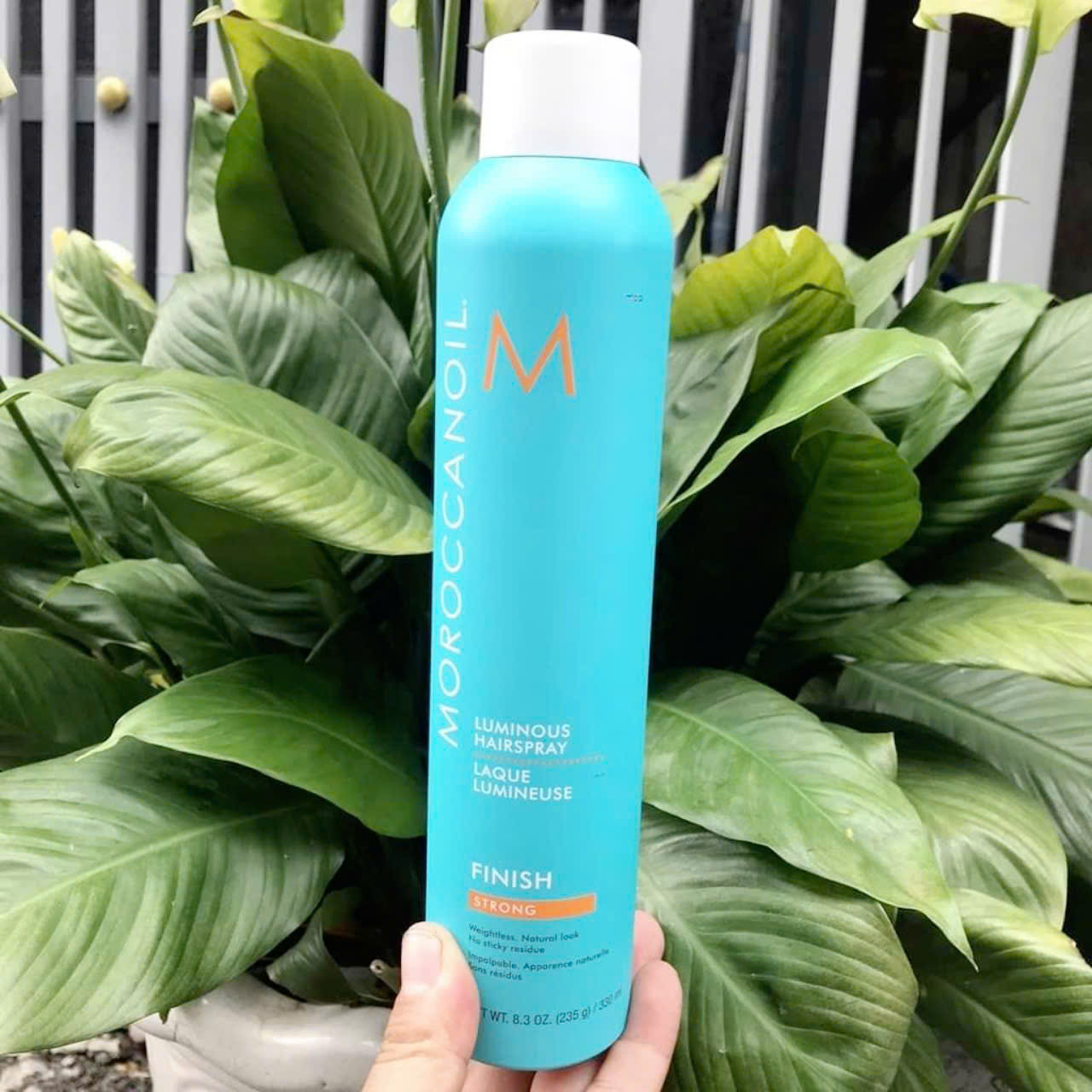 Keo xịt tóc giữ nếp tóc bồng bềnh Finish Strong Moroccanoil 330ml- chai