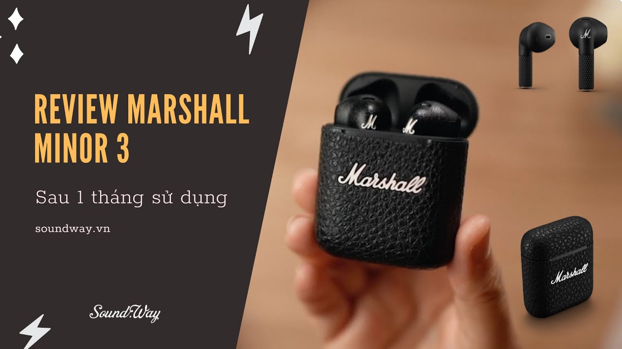 Tai nghe Marshall chính hãng Marshall Minor 3 Tai nghe Marshall Minor 3 (III) | Giá rẻ, ưu đãi hấp dẫn  Tai nghe Marshall Minor 3 (III) True Wireless Tai nghe Marshall MINOR III True Wireless Tai nghe Marshall Minor 3 (III) Giá Rẻ | IPX4, Pin 30h