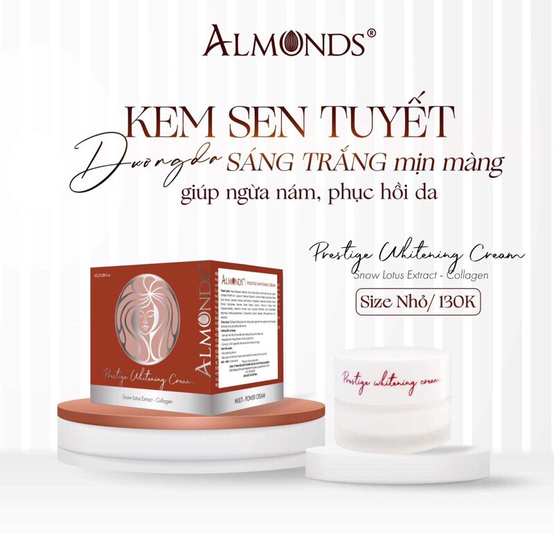 Kem sen tuyết Almonds size nhỏ dùng thử