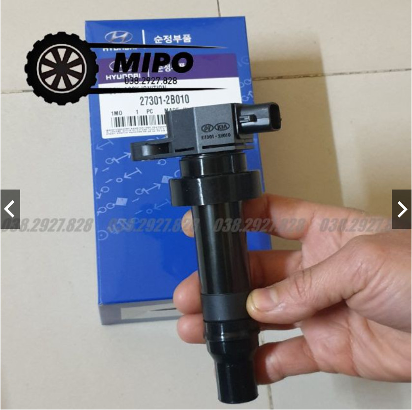 Mobin/Bobin/Mô bin/Bô bin đánh lửa xe Cerato, Elantra, K3, Cerato, Forte, I30, I20, Rio, Accent (Mã: 273012B010)