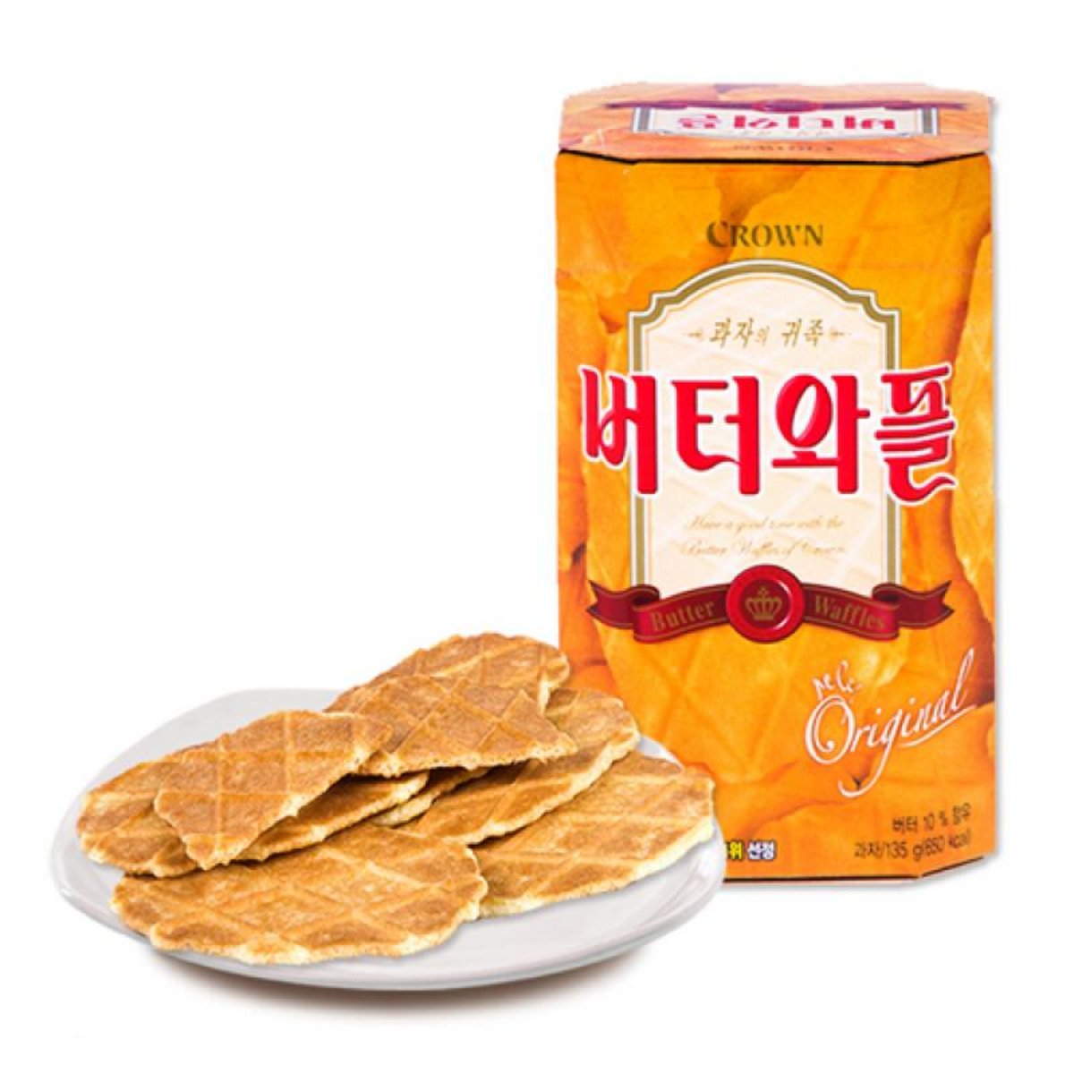 Bánh Xốp Butter Waffles Crown 135G ( Gồm 9 cái)