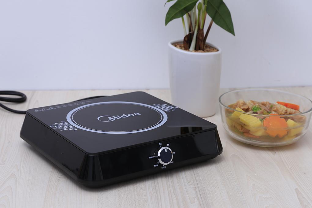 Bếp từ Midea MI-K1917EF Đen (Tặng nồi lẩu) hàng trưng bày 98%