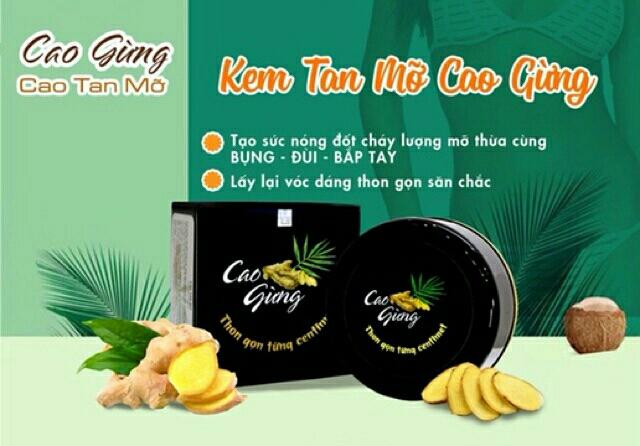 Gel tan mỡ Cao gừng