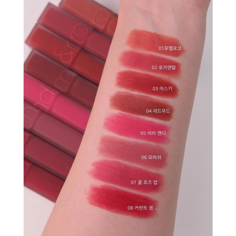 Son kem lì mềm mượt Romand Blur Fudge Tint