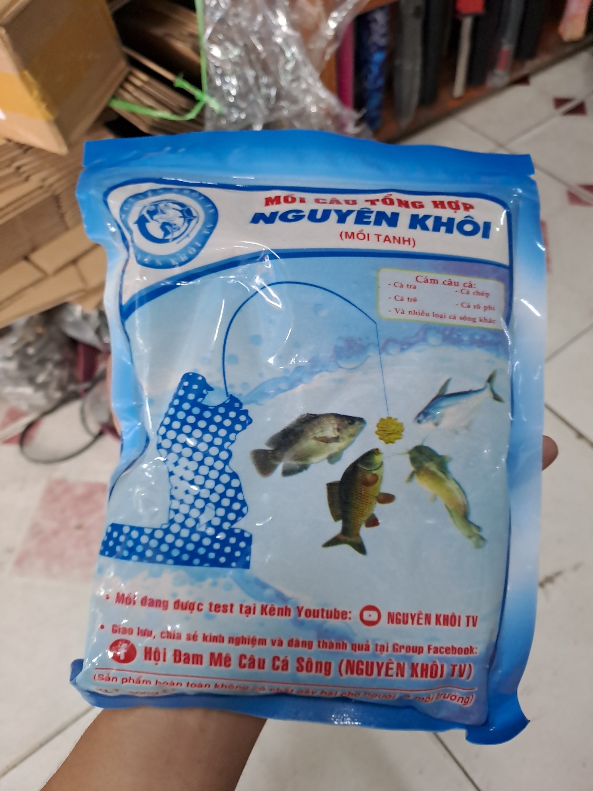 Cám câu cá Nguyên Khôi Tanh-Thơm-Đa Vị(500gr)