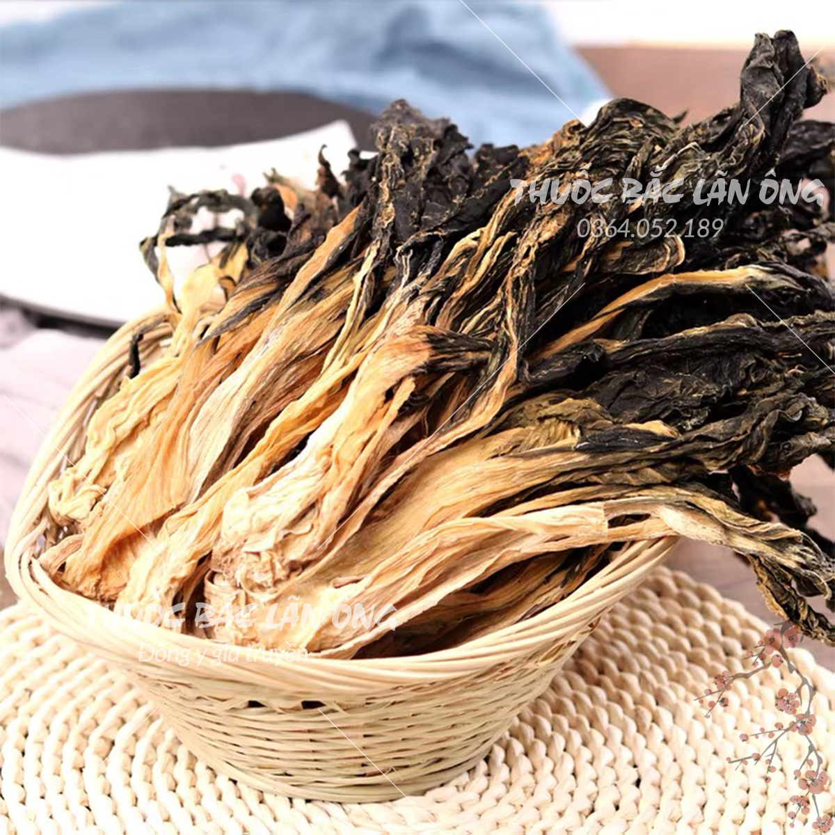 Củ cải bẹ trắng khô 100g (Hầm canh, xào, muối dưa)