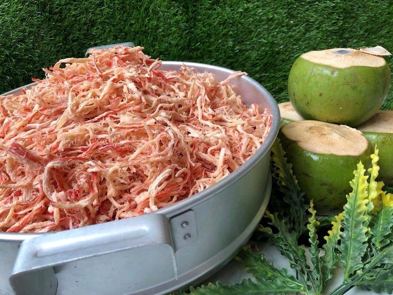 [GIAO HÀNG TOÀN QUỐC] 500gr Mực Sợi Hấp Dừa