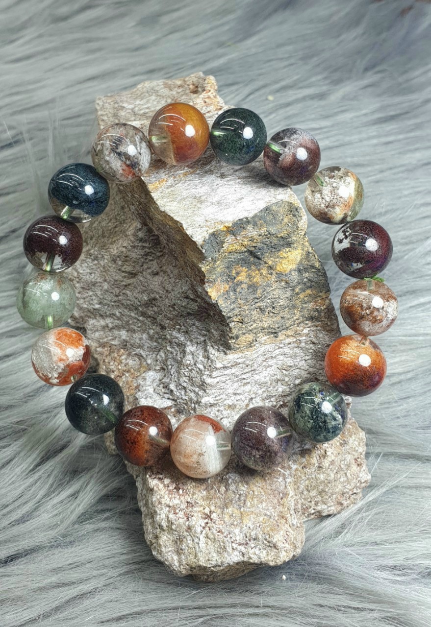 VÒNG TAY ƯU LINH NGŨ SẮC 12 LY