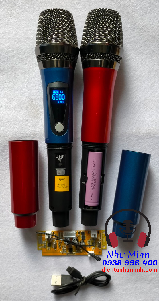 Mic Loa Kéo M-09 CAO CẤP  Dùng Pin Sạc.
