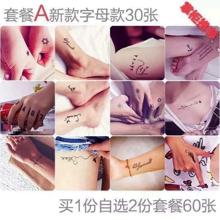 COMBO 30 HÌNH XĂM DÁN TATO