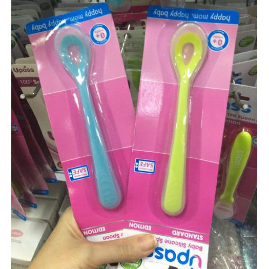 Thìa ăn dặm silicone cho bé UPASS UP3001W