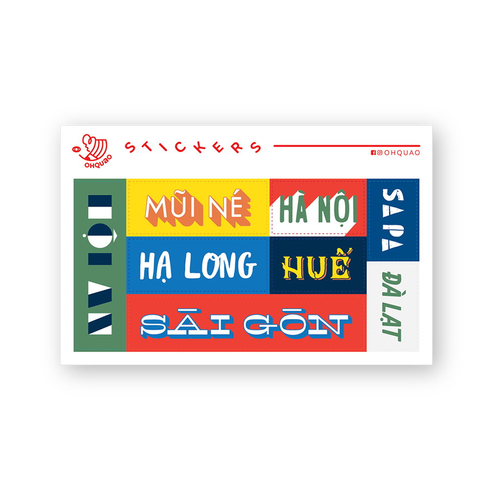 VIETNAM CITIES STICKER