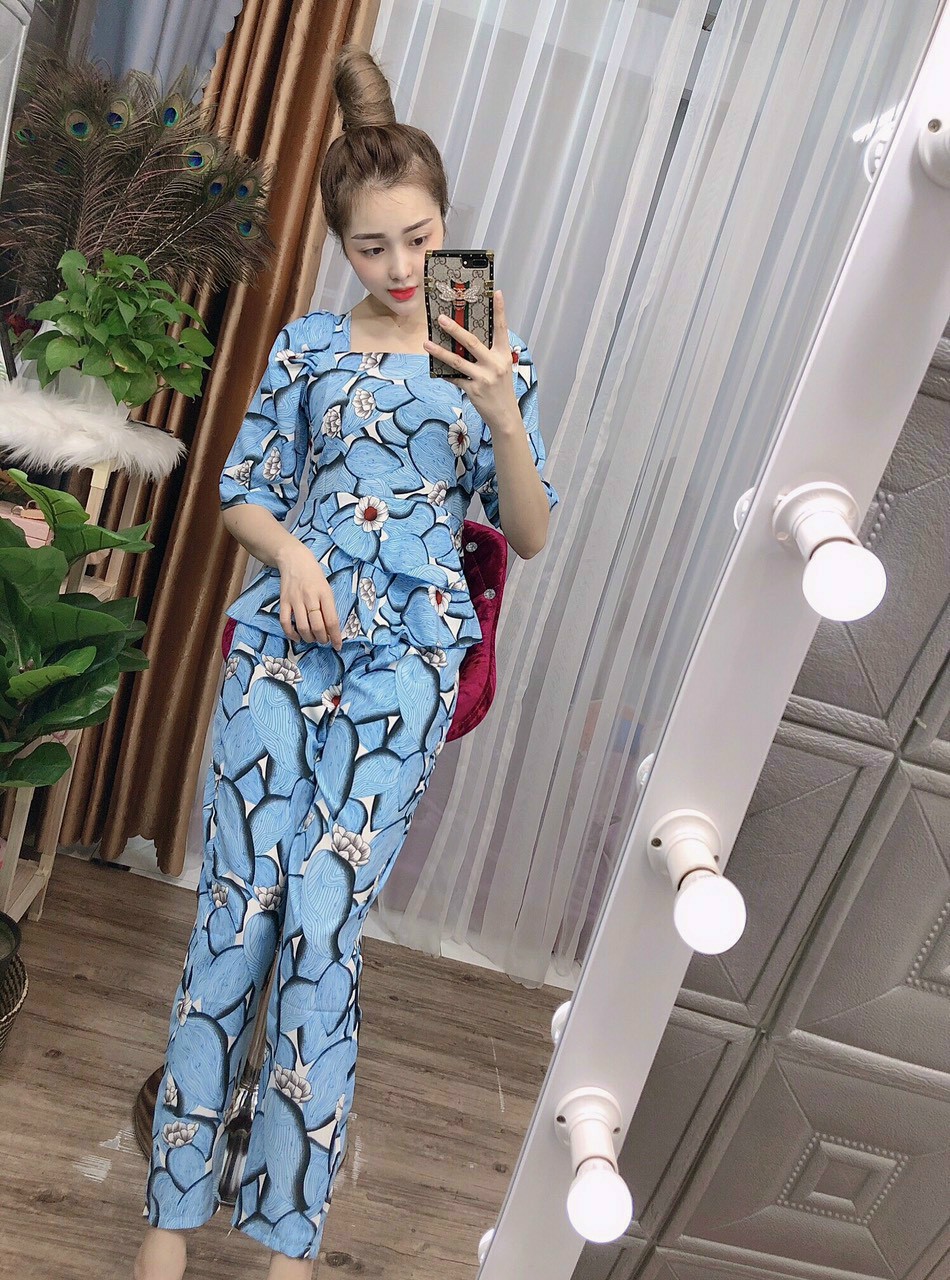 Sét bộ lụa tay lỡ-QH#setbonu